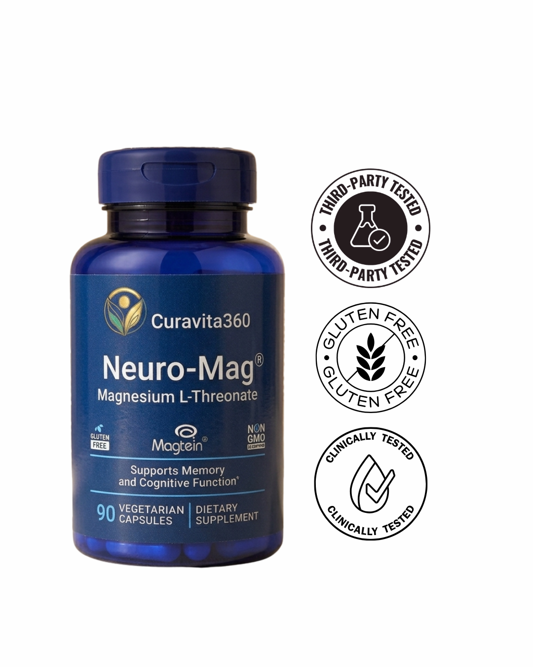 Neuro-Mag® Magnesium L-Threonate — 90 Vegetarian Capsules